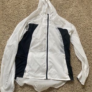 White Nike Thin Track Jacket